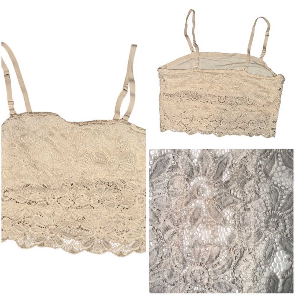 Elegant Lace Bralette in Cream